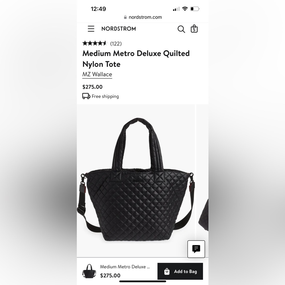 MZ Wallace Medium metro tote lightly used